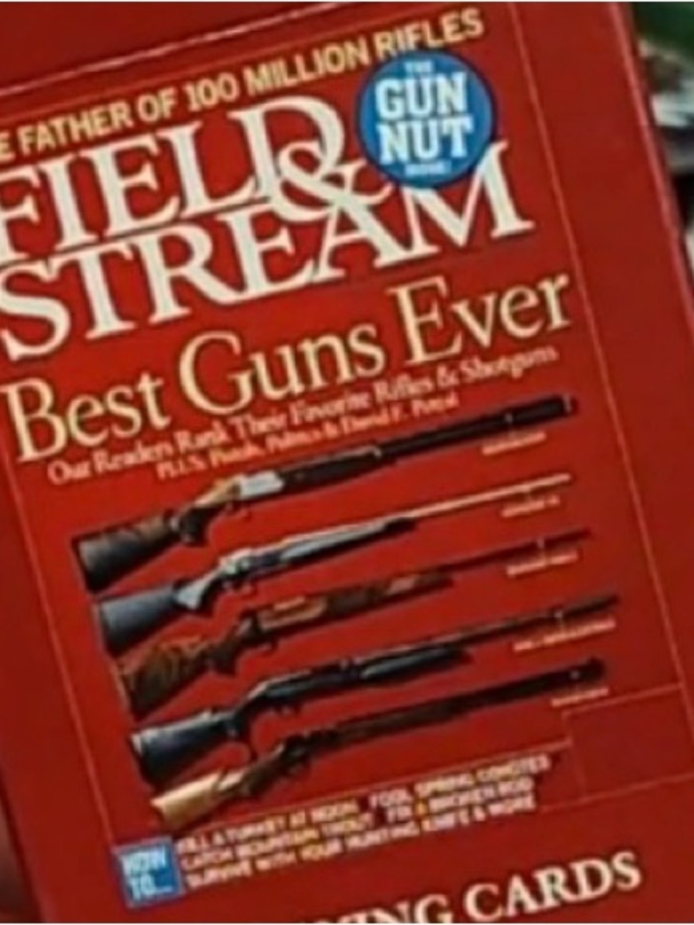 Field & Stream Red 'Best Guns Ever' Playing Cards - Red Deck